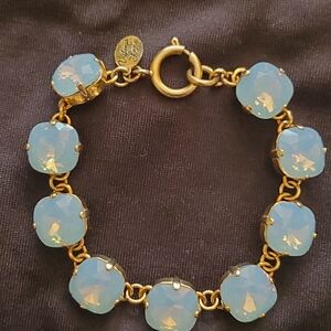 Victoria Lynn bracelet Milky blue 12mm square rounded stones.